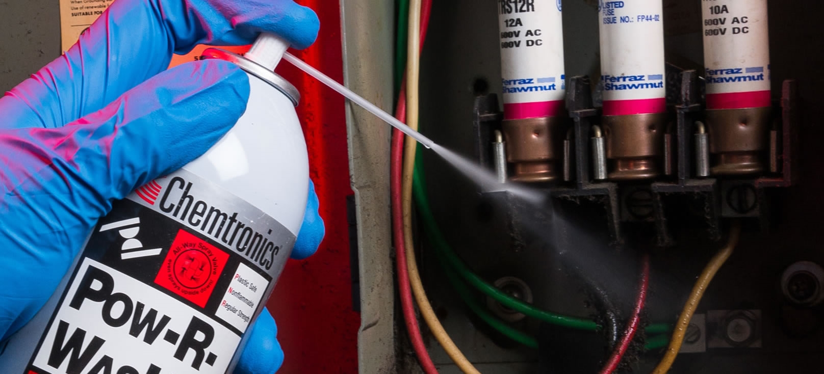 What should be used for electrical contact cleaning? - Banner